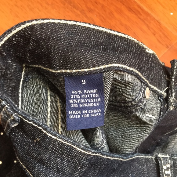 Dark blue low rise rhinestone jeans - Picture 3 of 6